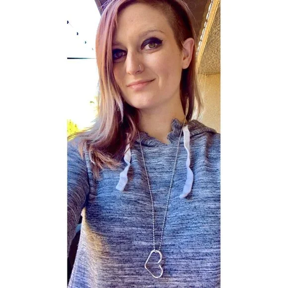 Heart Spoon Necklace, 1930 Princess Royal, Handmade Silverware Jewelry, Flatware - Picture 7 of 7